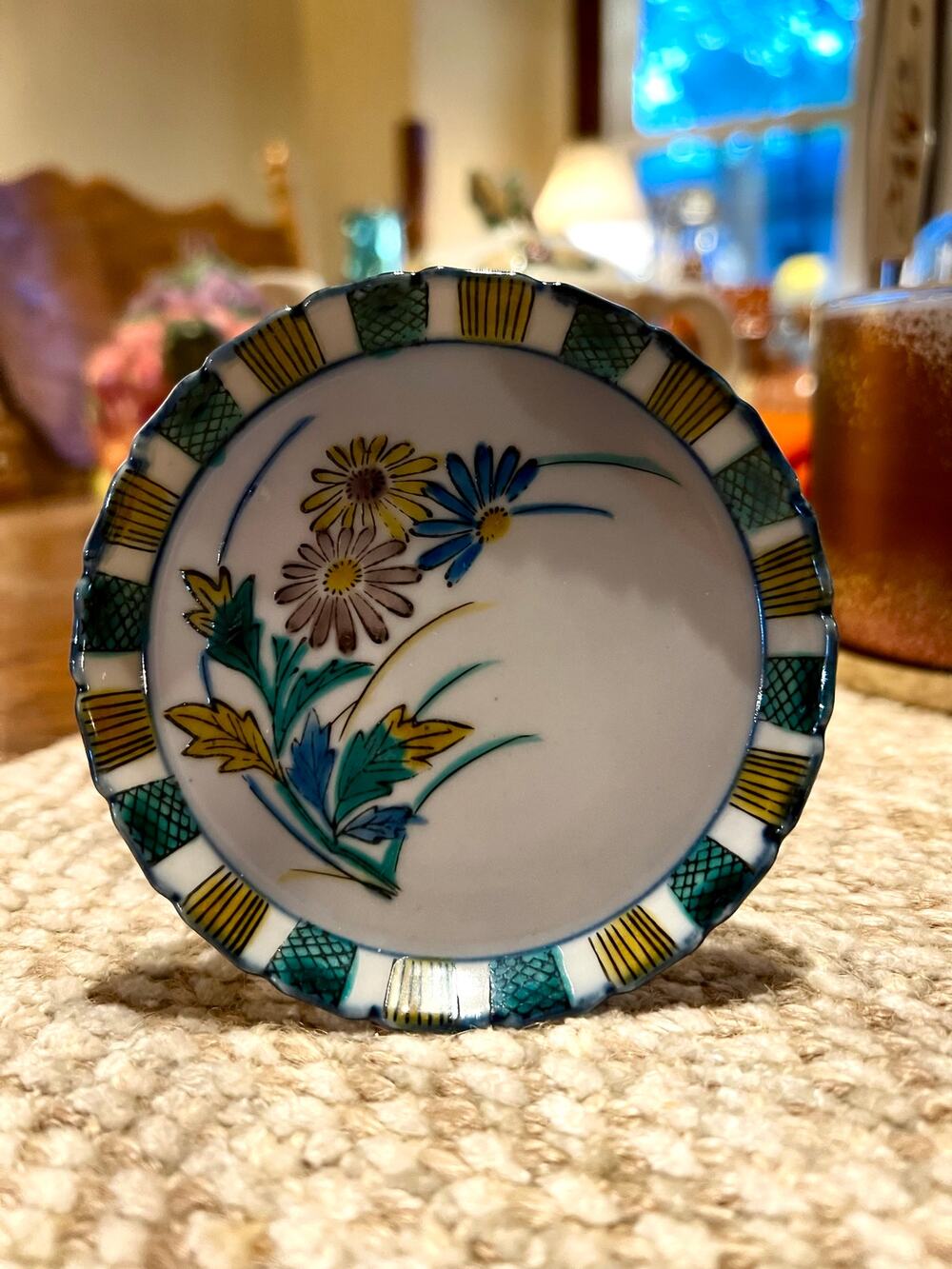 Handpainted Japanese Saucer/Butter Pat